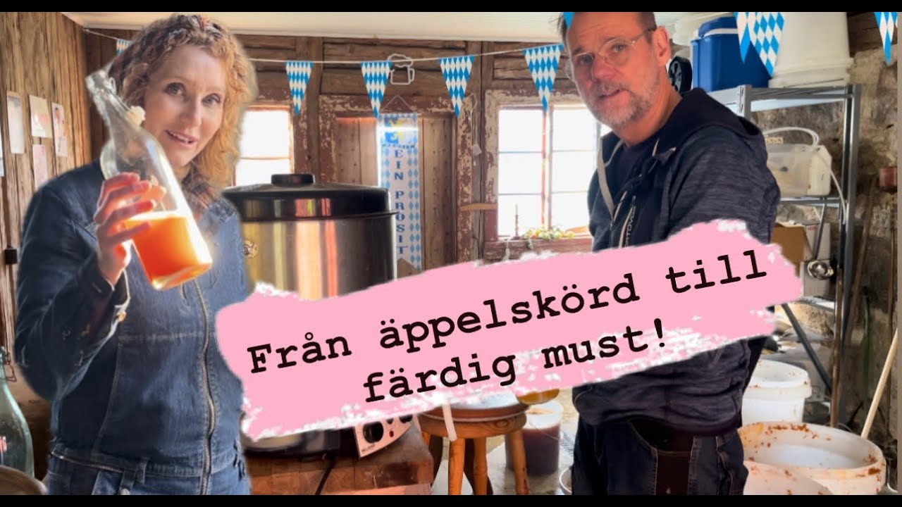 Från Äppelskörd till Färdig Dryck – Mustning av Äpplen med Jonas och Linda Schilen