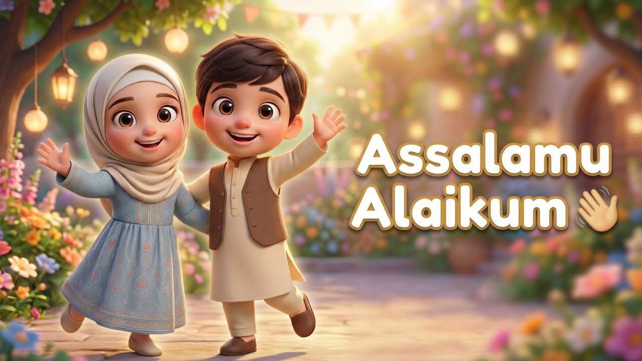 As-Salamu Alaykum 👋🏽 | Fun Islamic Song for Kids