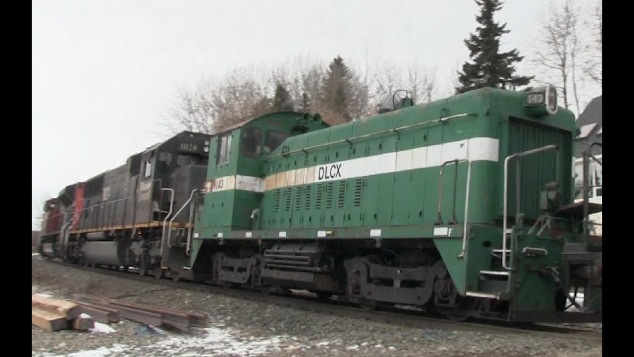 CN Train Spotting HD: **Video 1600** | DLCX SW9 #143 ON CN 309 w/ IC SD70 2/2 3/13/13