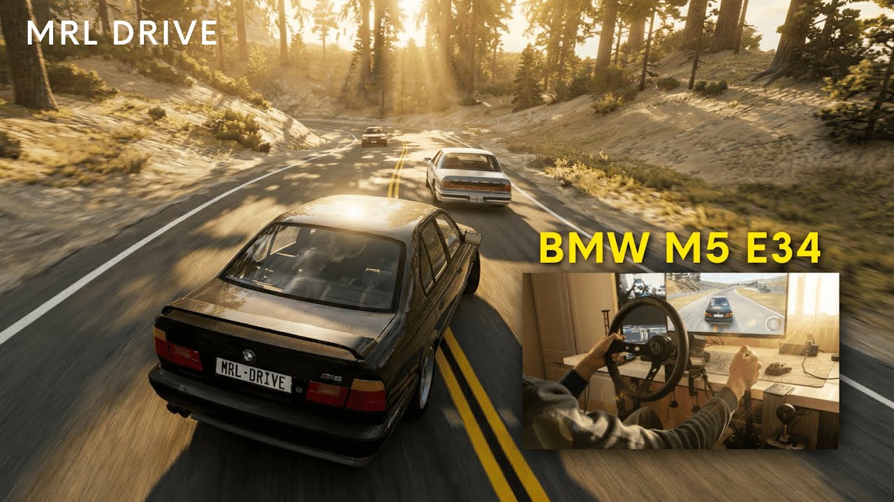 BMW E34 M5 Wheel Driving in BeamNG.drive | Realistic Manual Drift