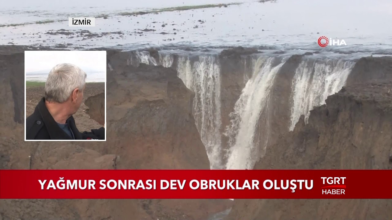 Yağmur Sonrası Dev Obruklar Oluştu