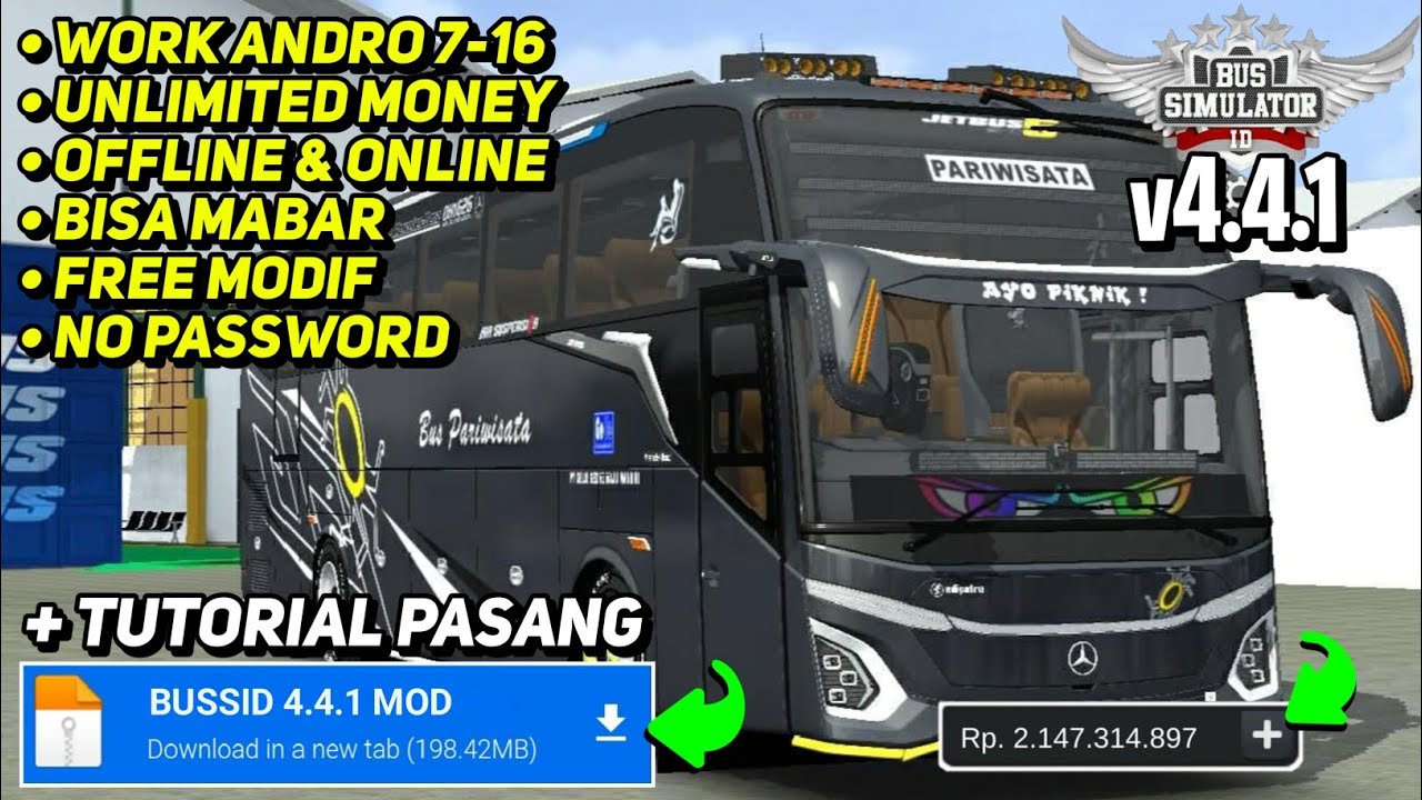UPDATE BUSSID 4.4.1 !! CARA PASANG APK + OBB BUSSID V4.4.1 TERBARU | BISA SEMUA HP
