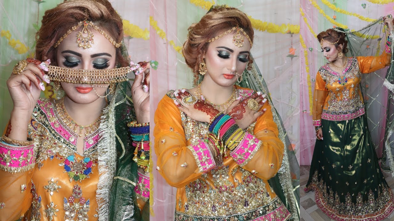 TRADITIONAL MEHNDI MAKEUP TUTORIAL 2019 || Mayo/ Mehndi Makeup Look