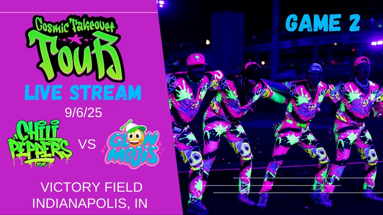 Cosmic Baseball Broadcast - 9/6/25 - Tri-City Chili Peppers vs. Glow Mojis | Indianapolis, IN
