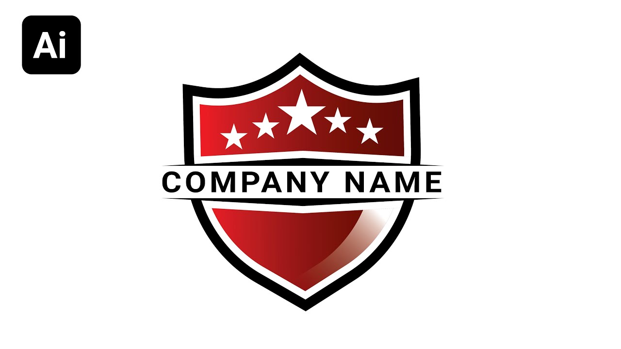 How to make Company Logo Design in Illustrator Tutorial Bangla