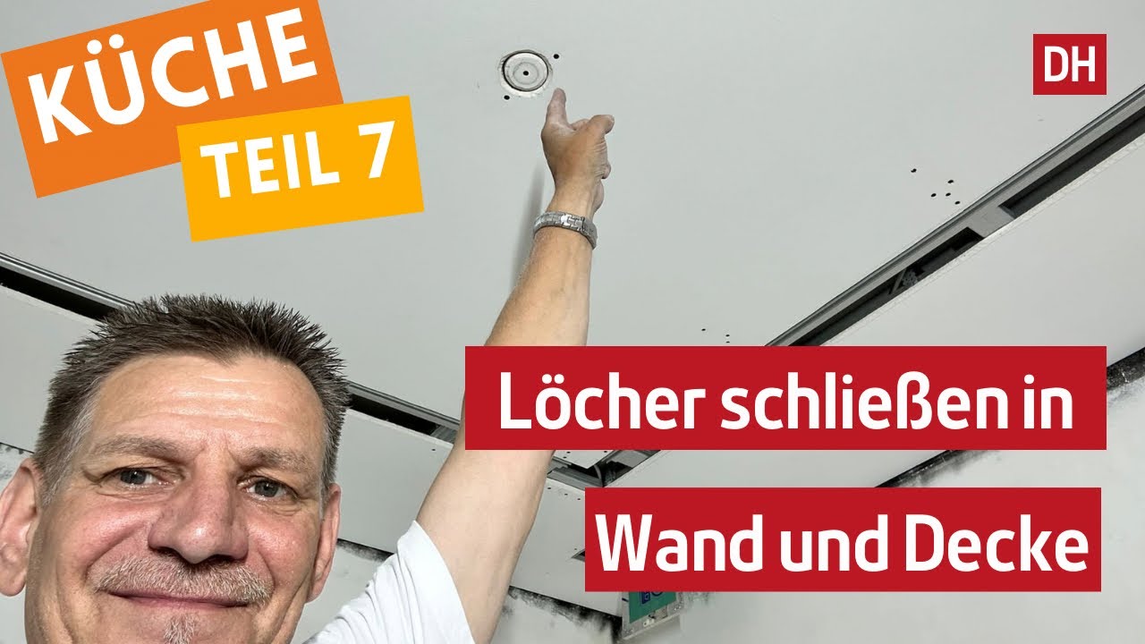 Loch in Gipskarton richtig schließen.