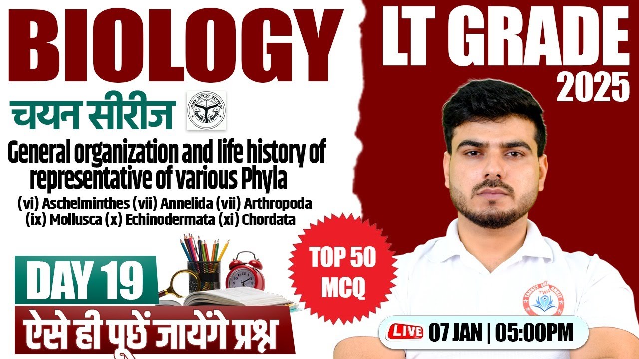 LT Grade 2025 : Biology | Phyla | Biology Practice Class | Akash Sir