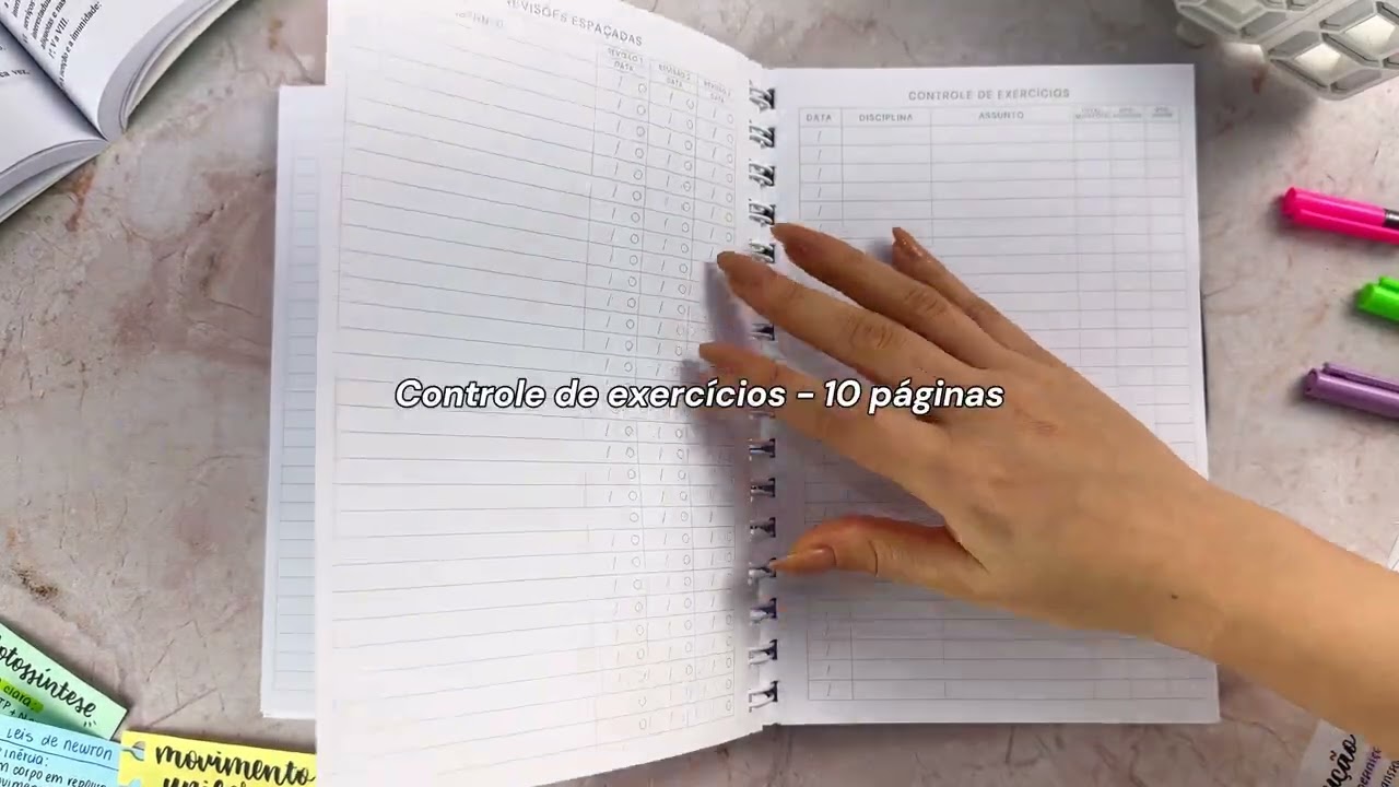 Planner de Estudos VESTIBULANDO | P&aacute;ginas internas
