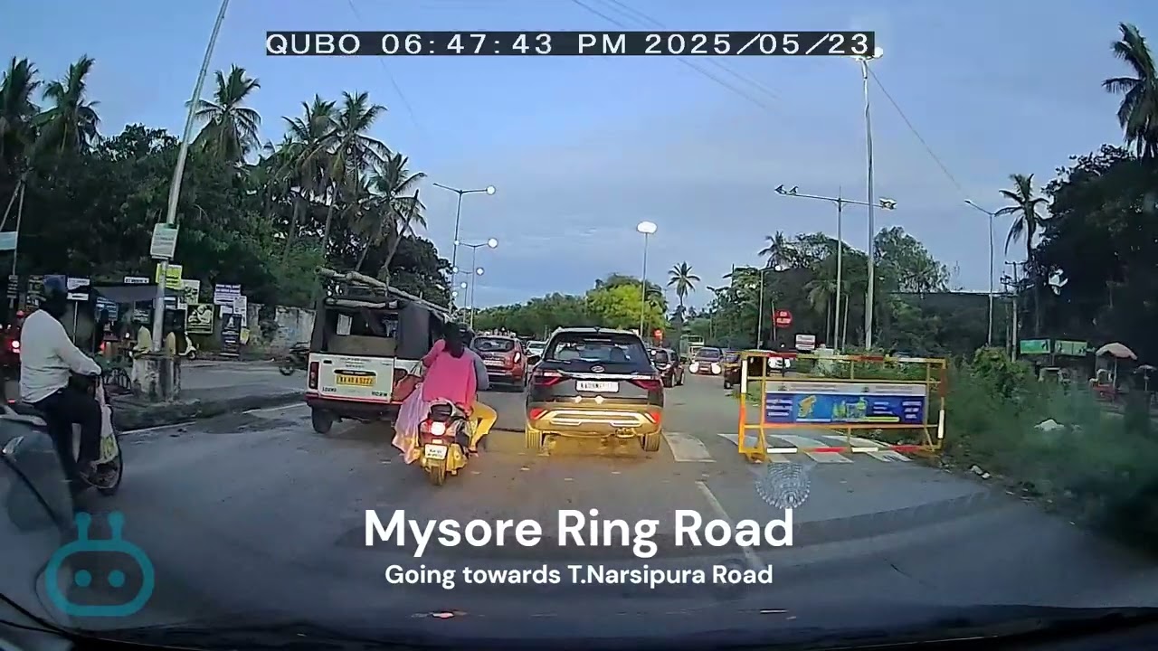 Entering Mysore City at Ring Road from Bangalore Expressway #bangalore #mysore #india