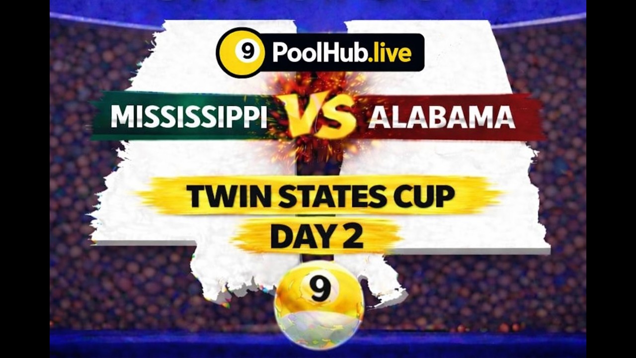 DAY 2: PoolHub.live Presents: Twin States Cup 2026 | Mississippi vs Alabama | LIVE from ICB