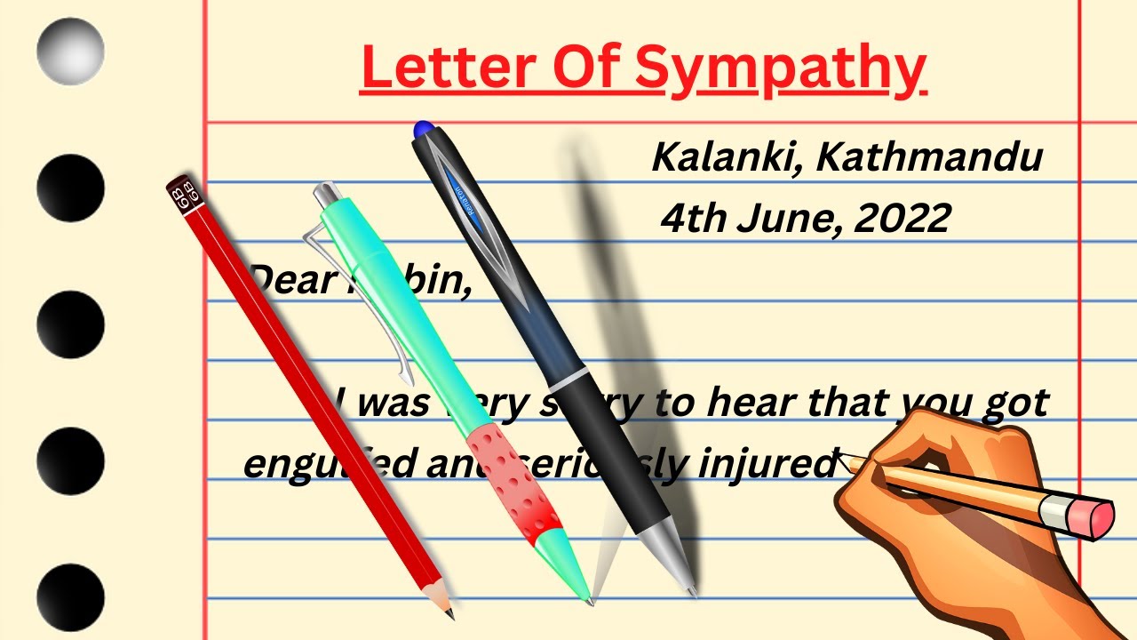How To Write Letter Of Sympathy
