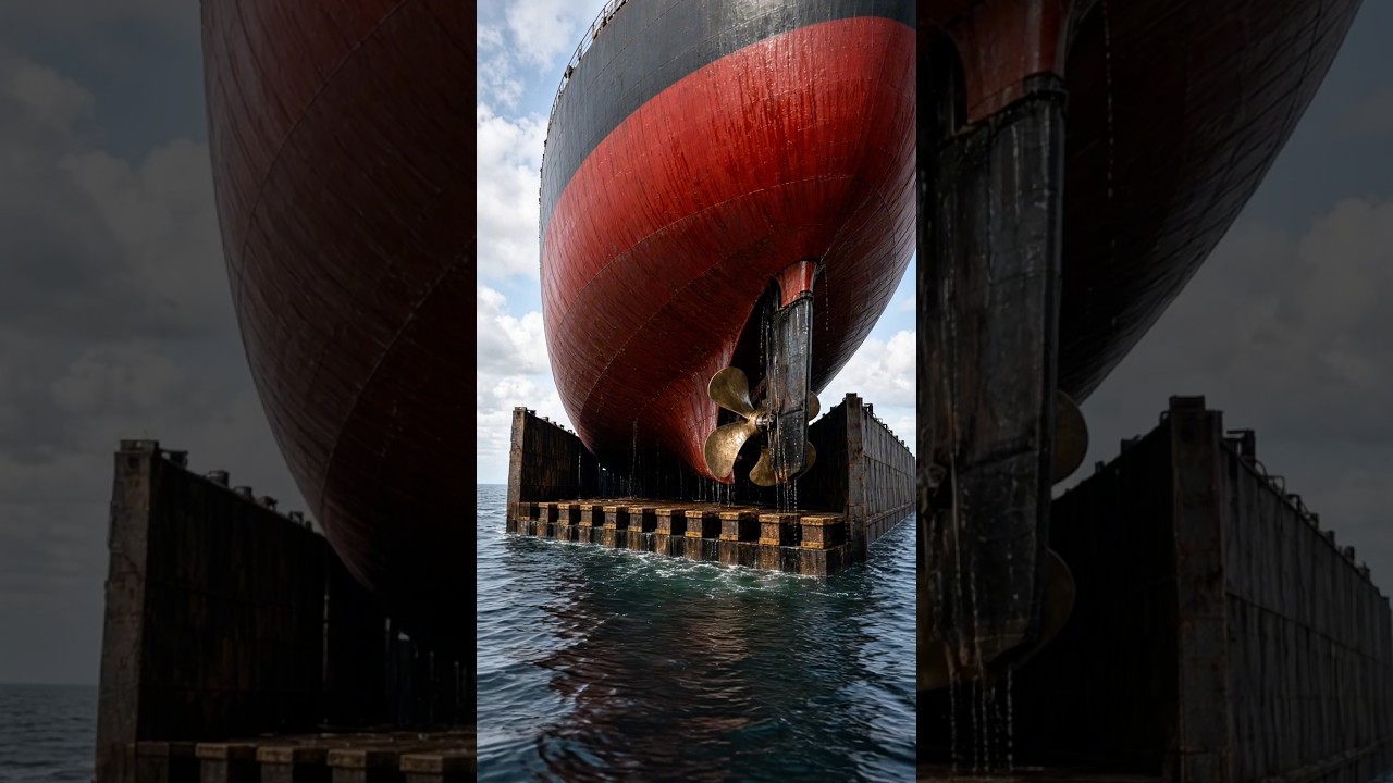 How Can a Giant Ship Be Lifted Completely Out of the Water? 😳🚢