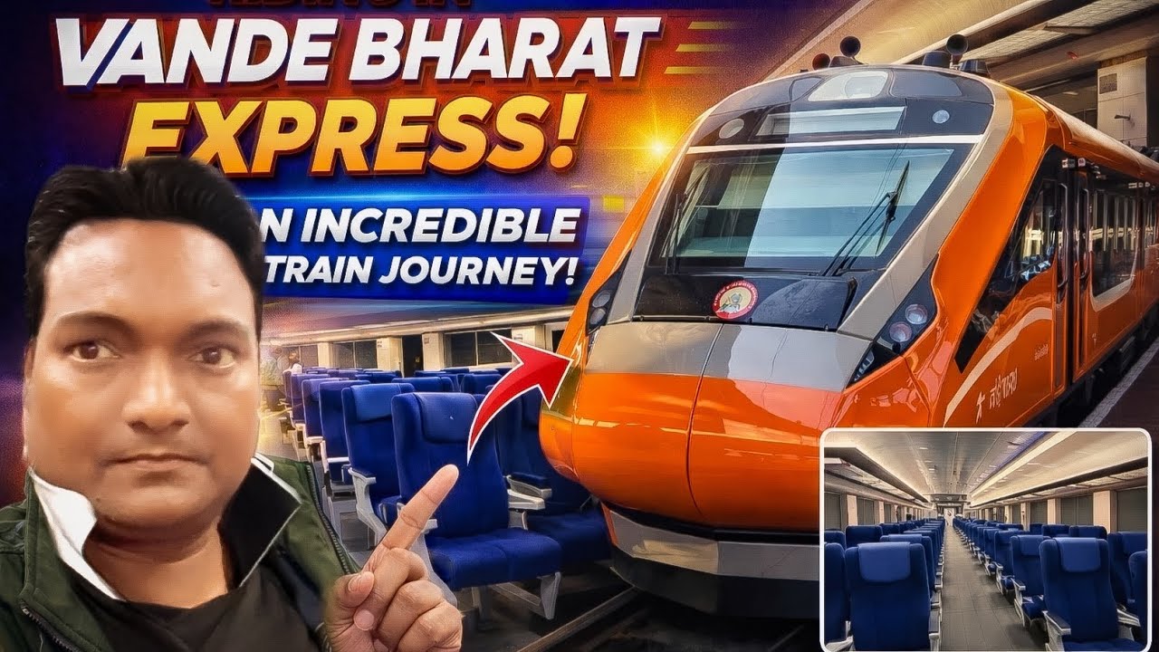 🔥Vande Bharat Express 😳| India’s Fastest  Luxury Train🚆 🇮🇳 #bullettrain #train #indianrailways 