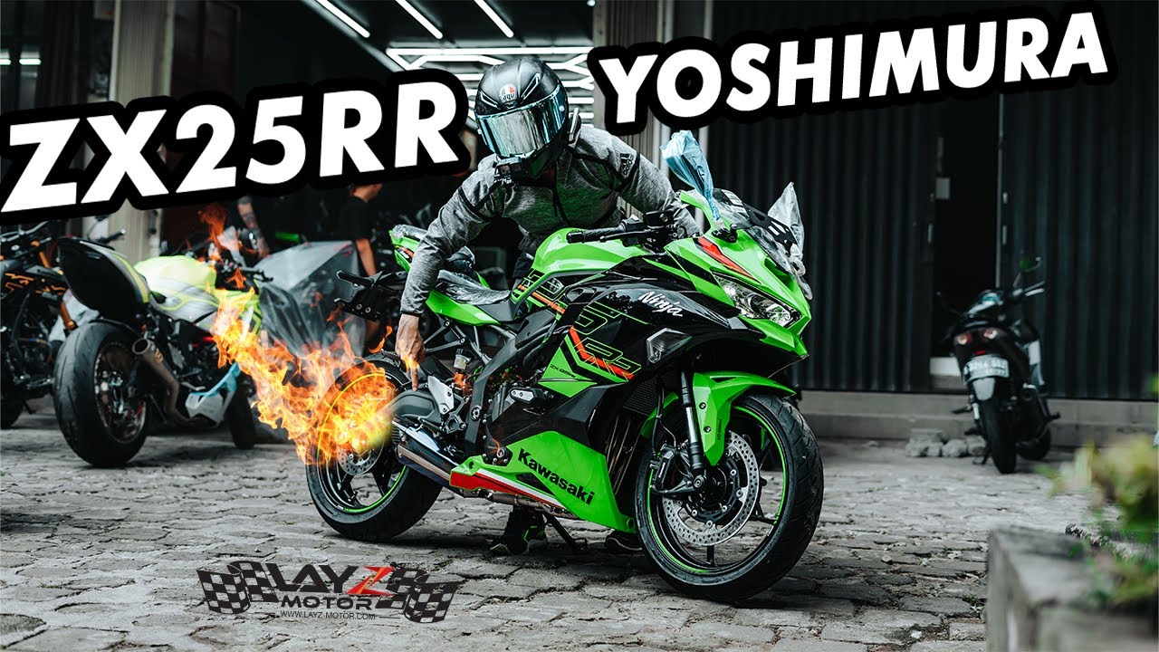Suara Knalpot Pertama di ZX25 RR - Yoshimura Hepta F. Titanium Full