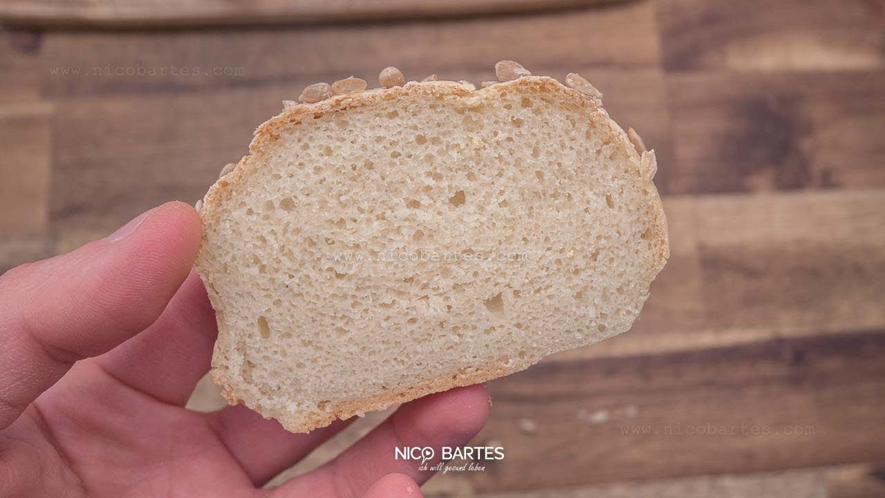 Glutenfreies Reisbrot mit Reismehl