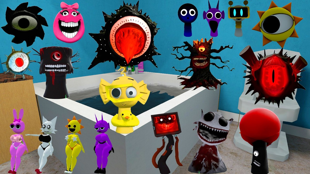 🚽 TOILET NEW MR SUN TREE LIME EVOLUTION HORROR SPRUNKI FAMILY SONG SPARTAN KICKING in Garry's Mod