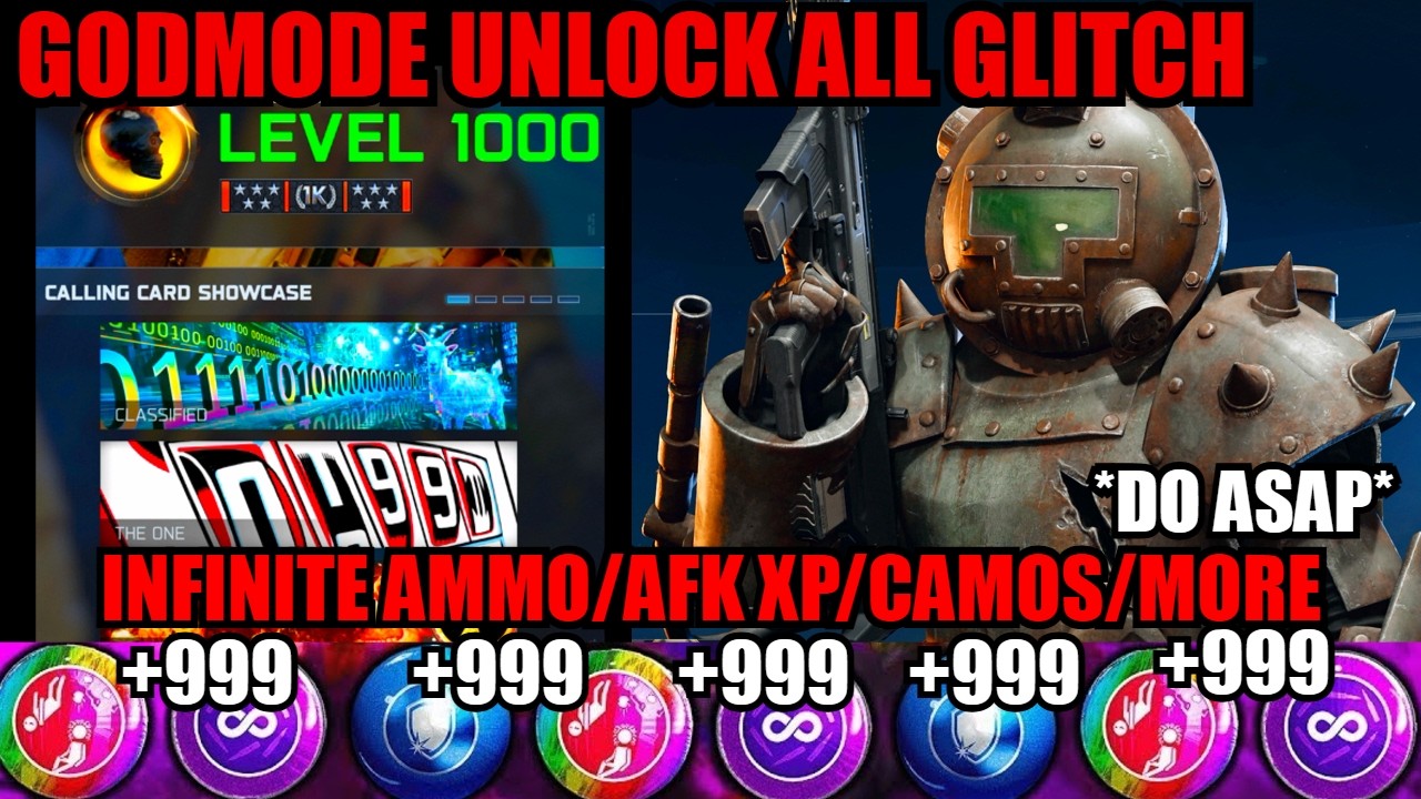 *NEW GODMODE* UNLOCK ALL GLITCH! NUKED SURVIVAL/AMMO/AFK XP/CAMOS! BO7 GLITCHES! BO7 ZOMBIES GLITCH!