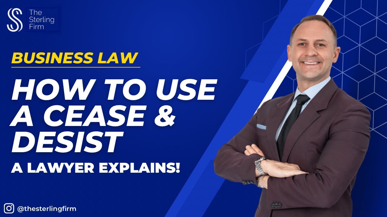 😡Want to STOP someone&rsquo;s misconduct? Stop misconduct | How to use a Cease & Desist | #legaladvice