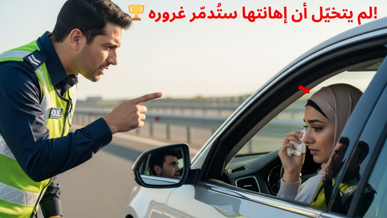 🚨 سخر منها الشرطي علنًا… ثم اكتشف أنها صاحبة القرار في ترقيته!