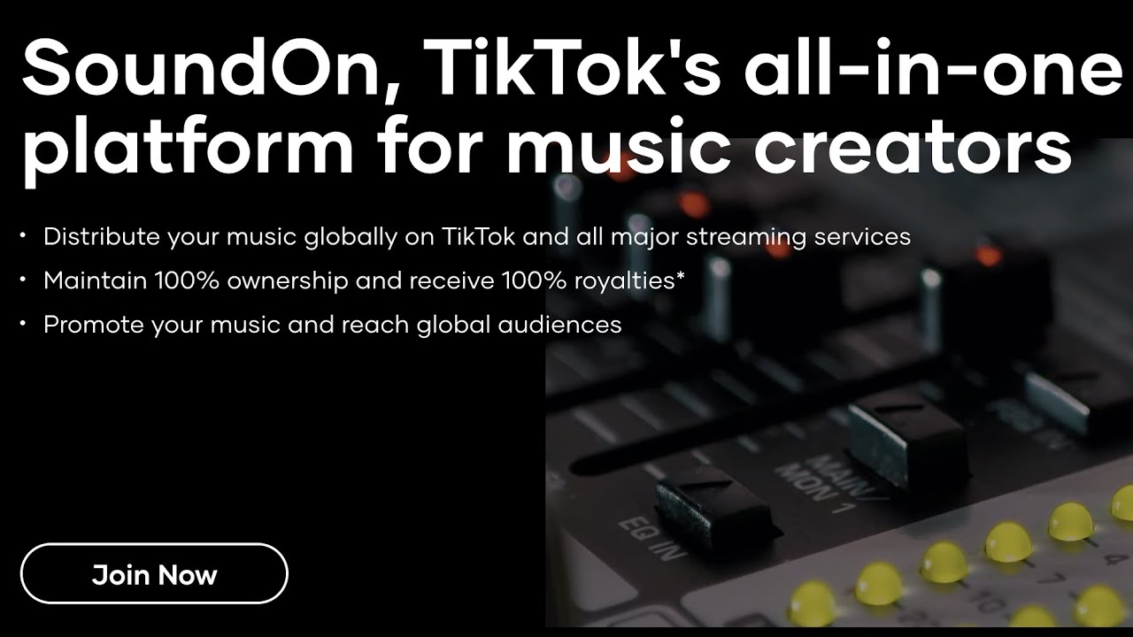 What is SoundOn? TikTok's all-in-one platform for music creators