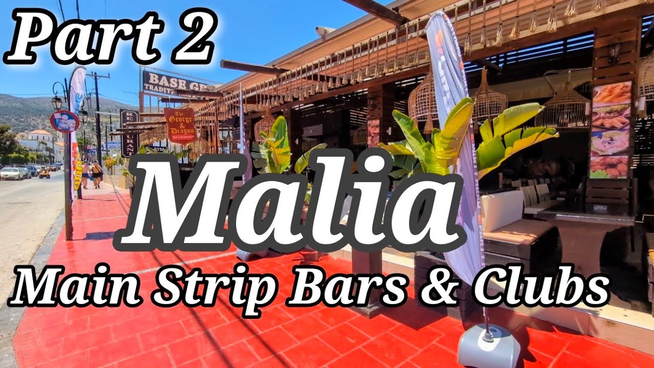 Malia Strip Daytime Walk | Bars & Restaurants Opening | Crete - Part 2
