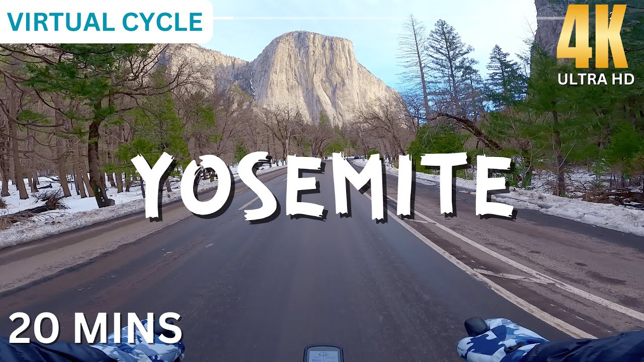 YOSEMITE • Virtual Cycling Workout 4K 20 Minutes