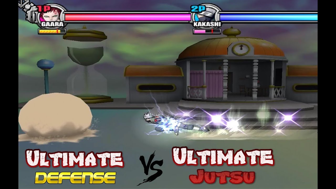 Duel Ultimate Defense vs Ultimate Jutsu - Battle Stadium D.O.N ( PS2 )