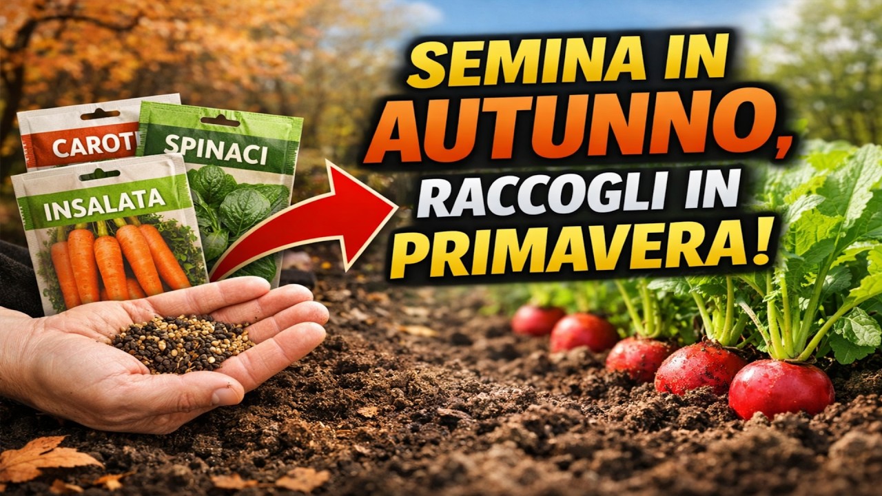 **Piantate questi semi in autunno e avrete il raccolto già in primavera! 20 piante perfette per i g