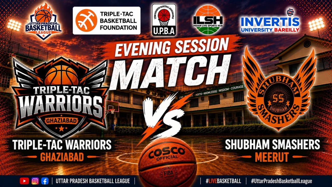 TRIPLE TAC WARRIORS GZB VS SHUBHAM SMASHERS MEERUT || UTTAR PRADESH BASKETBALL LEAGUE SEASON 2
