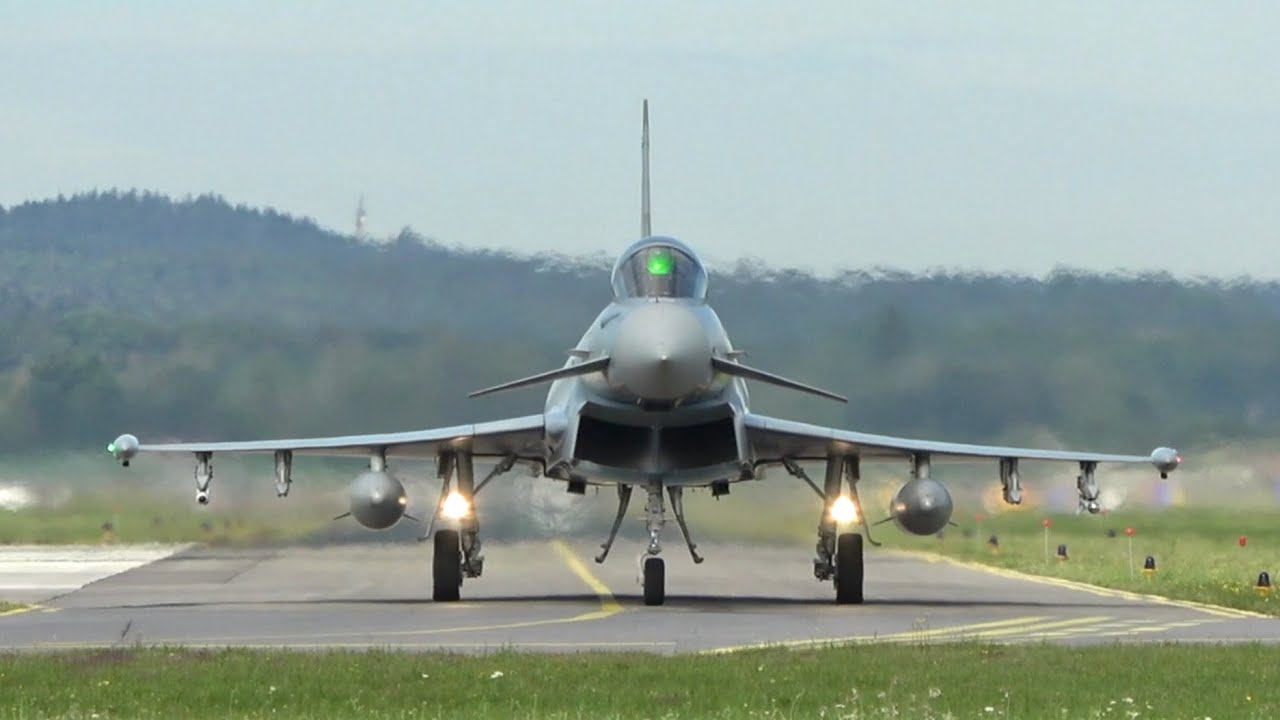 Eurofighter Typhoon Luftwaffe 30+22 departure Touch and Go Landing TaktLwG 74 Neuburg ETSN