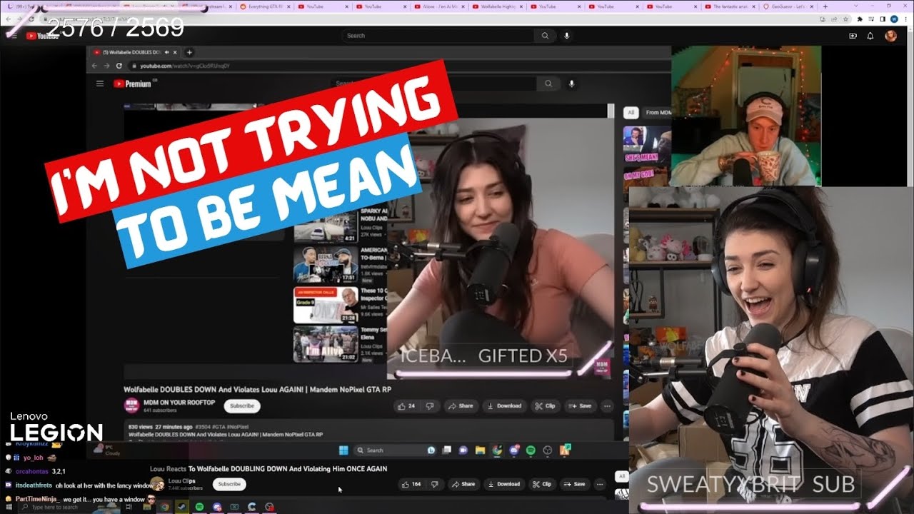 Wolfabelle Reacts To Louu's Reaction Of Her Doubling Down | NoPixel Mandem GTA RP