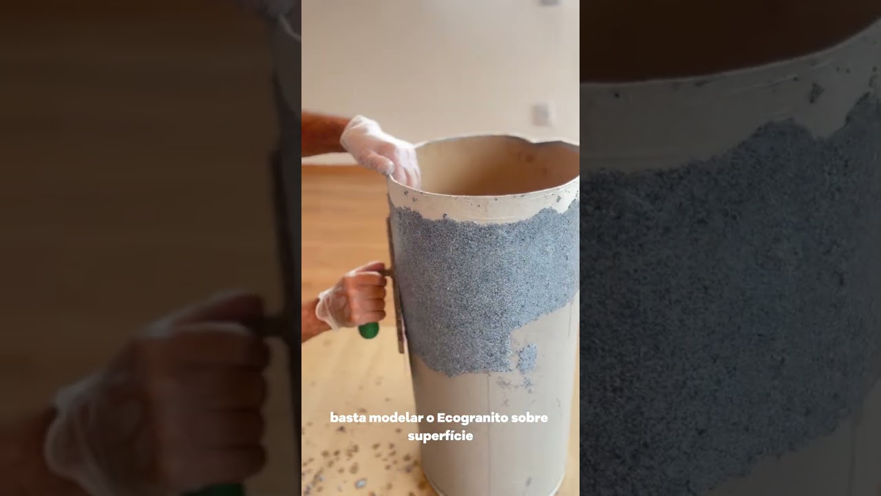 Hoje mostramos como aplicar o Ecogranito em superfícies disformes e criar um acabamento perfeito.✨