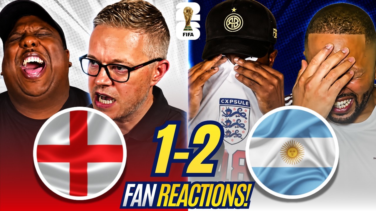 England fans HEARTBROKEN reactions to England 1-2 Argentina | World Cup Fan Reactions