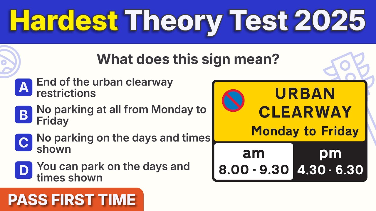 Pass Your HARDEST Theory Test on the FIRST TRY with 2025 DVSA Questions!