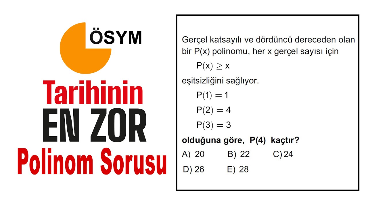 ÖSYM Tarihinin En Zor Polinom Sorusu #polinomlar