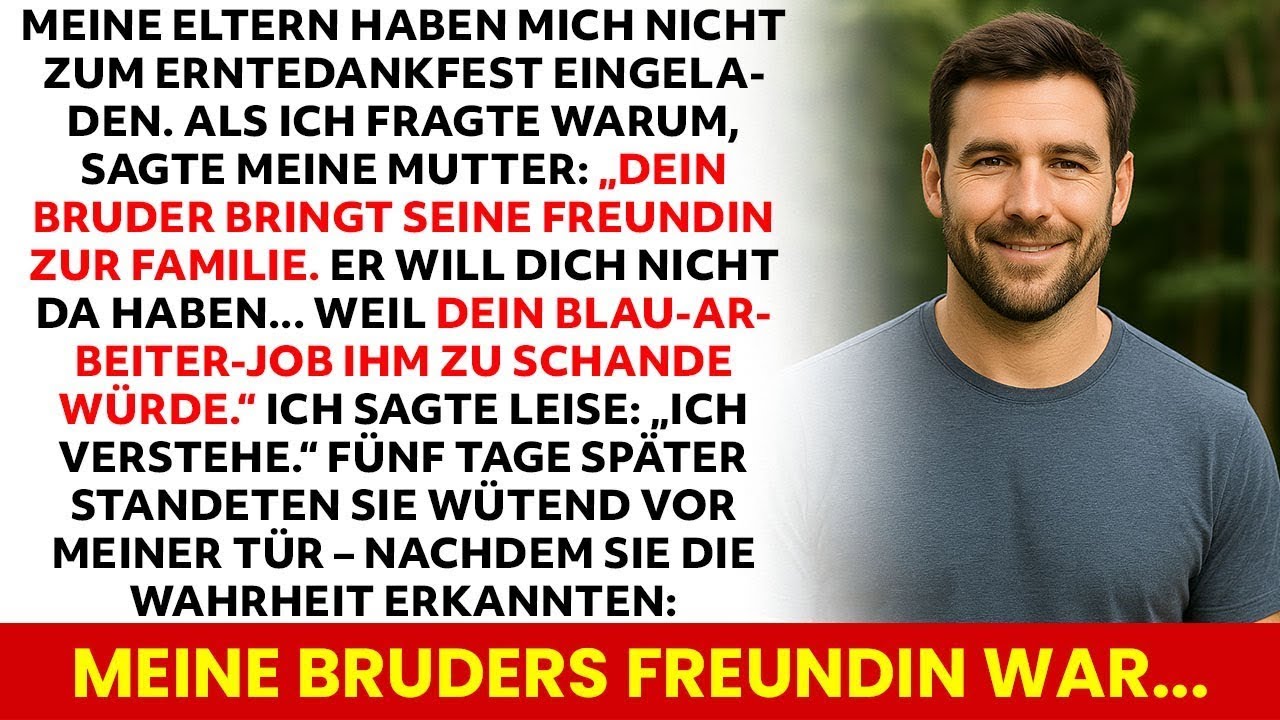 Meine Eltern luden mich nicht zum Thanksgiving ein – mein Bruder nannte mich einen Versager!