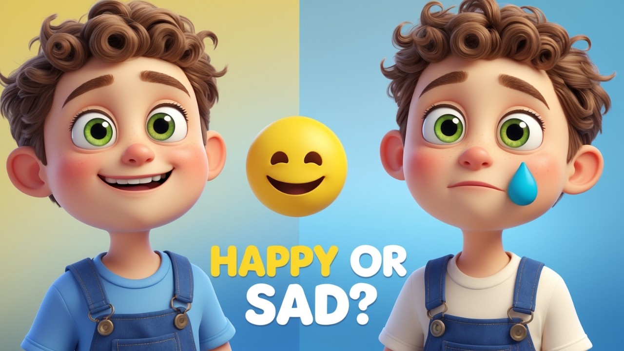 If You’re Happy and You Know It | Happy vs Sad | Big and Small | Learn Opposites for Kids