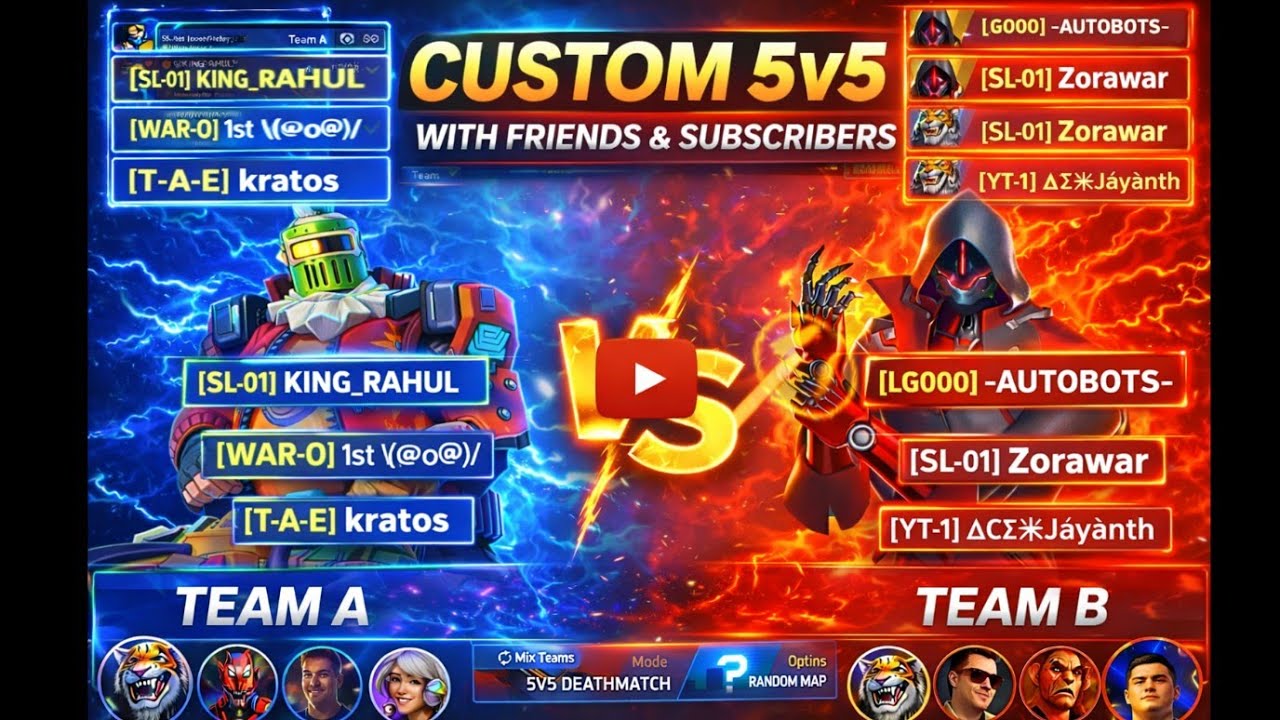 5v5 Custom with friends and subscribers #mecharena 