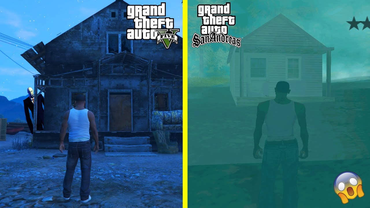 SCARIEST HAUNTED HOUSES in GTA 5 And GTA San Andreas (secret locations)