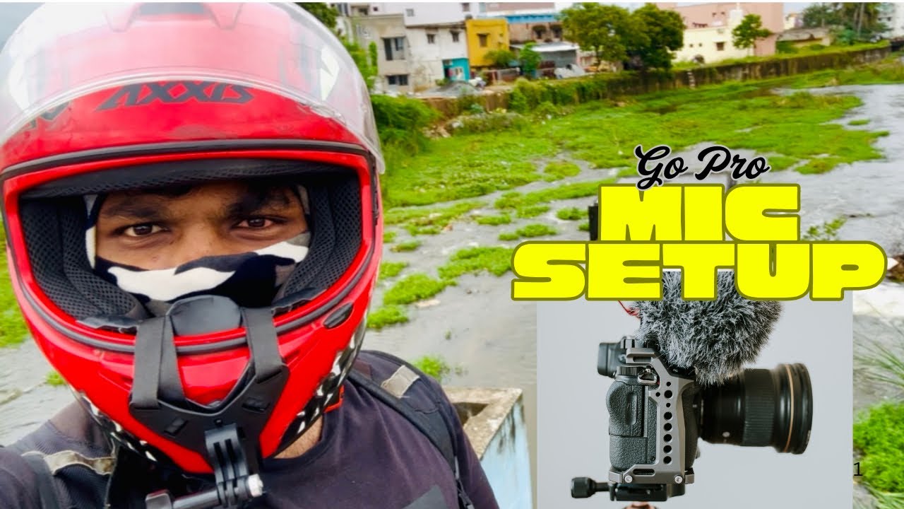 Gopro Mic Set Up 🎙️🎤| Installation & Cable Management in Helment🪖⛑️