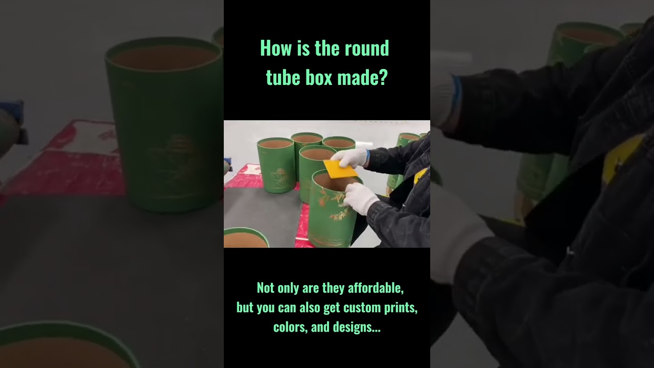 How is the round tube box made? #tubepackaging #tube #tubebox #papertube  #packagingdesign #factory
