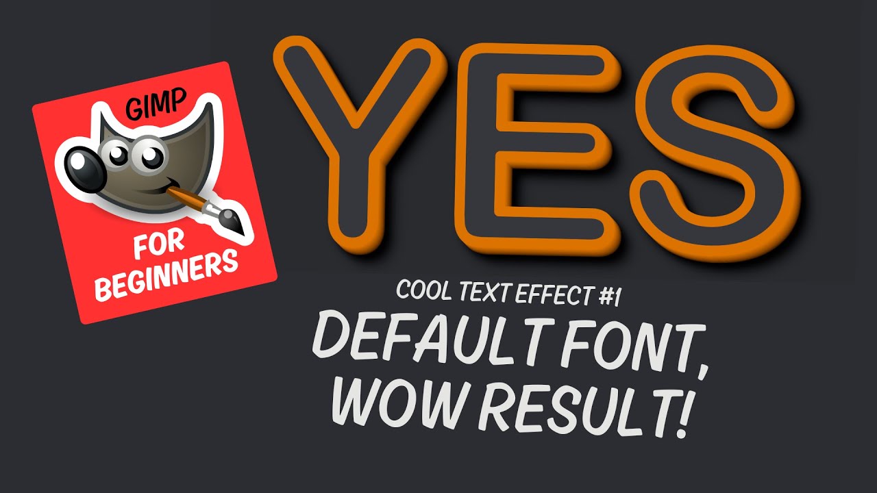 Cool Text Effect #1 &ndash; Default Font, WOW Result!