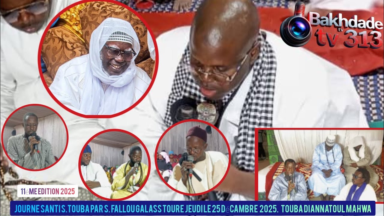 Urgent Journe santi s.touba par s.fallou galass toure xassida11ème edition leundi25 December 2025...