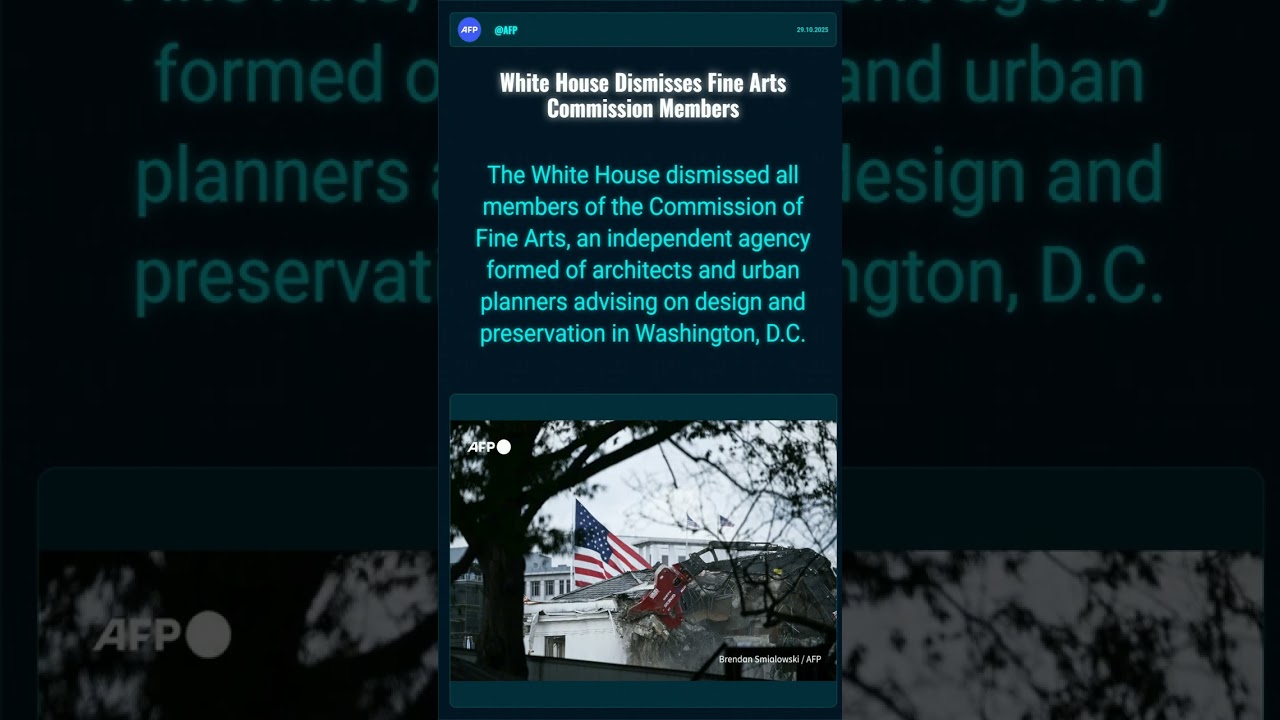 White House Fires Entire Fine Arts Commission! Trump Building Plans Affected?