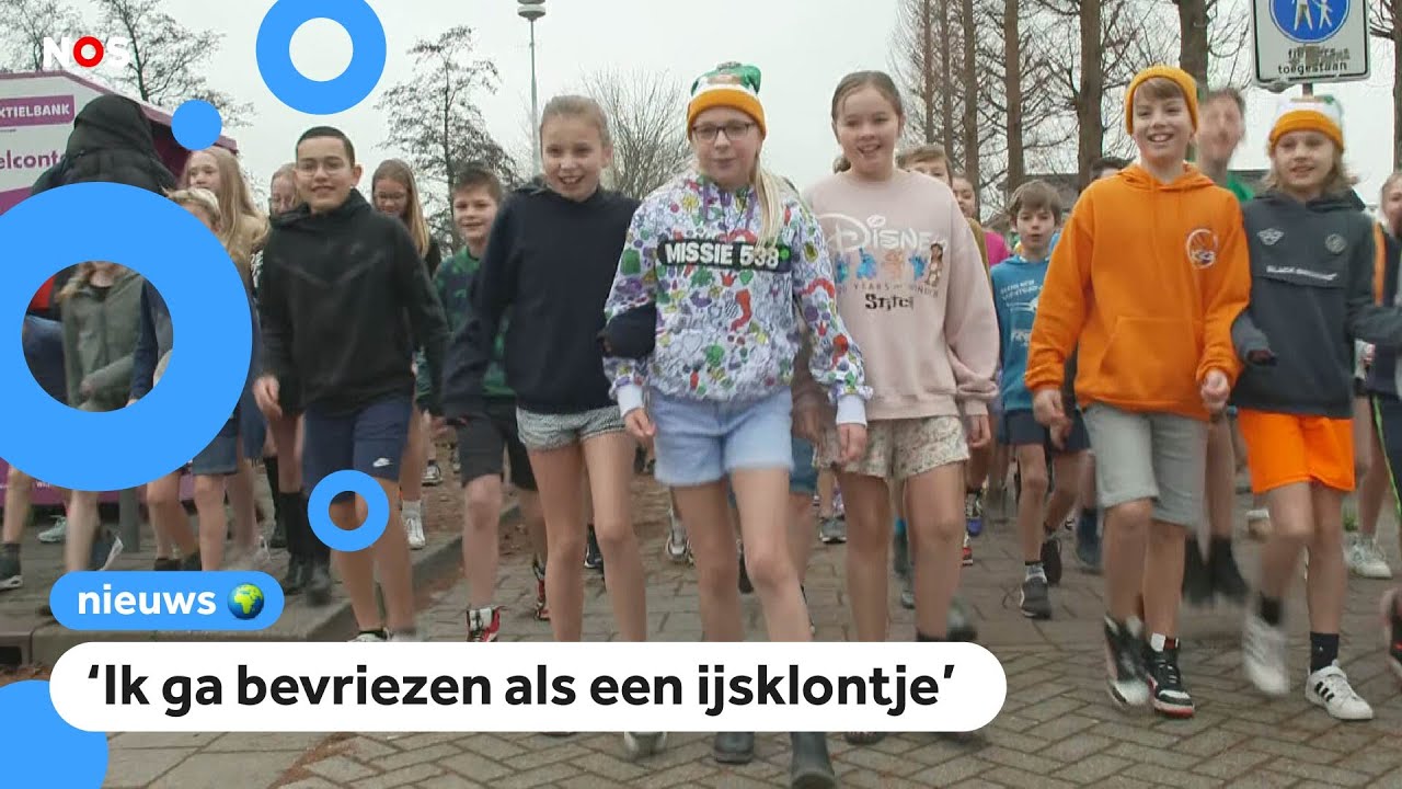 Kinderen in korte broek voor het goede doel
