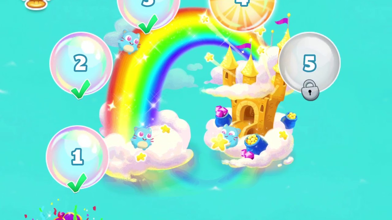 Bubble Mania Rainbow Rush #1 of the month Monday at 2- Thursday at 1