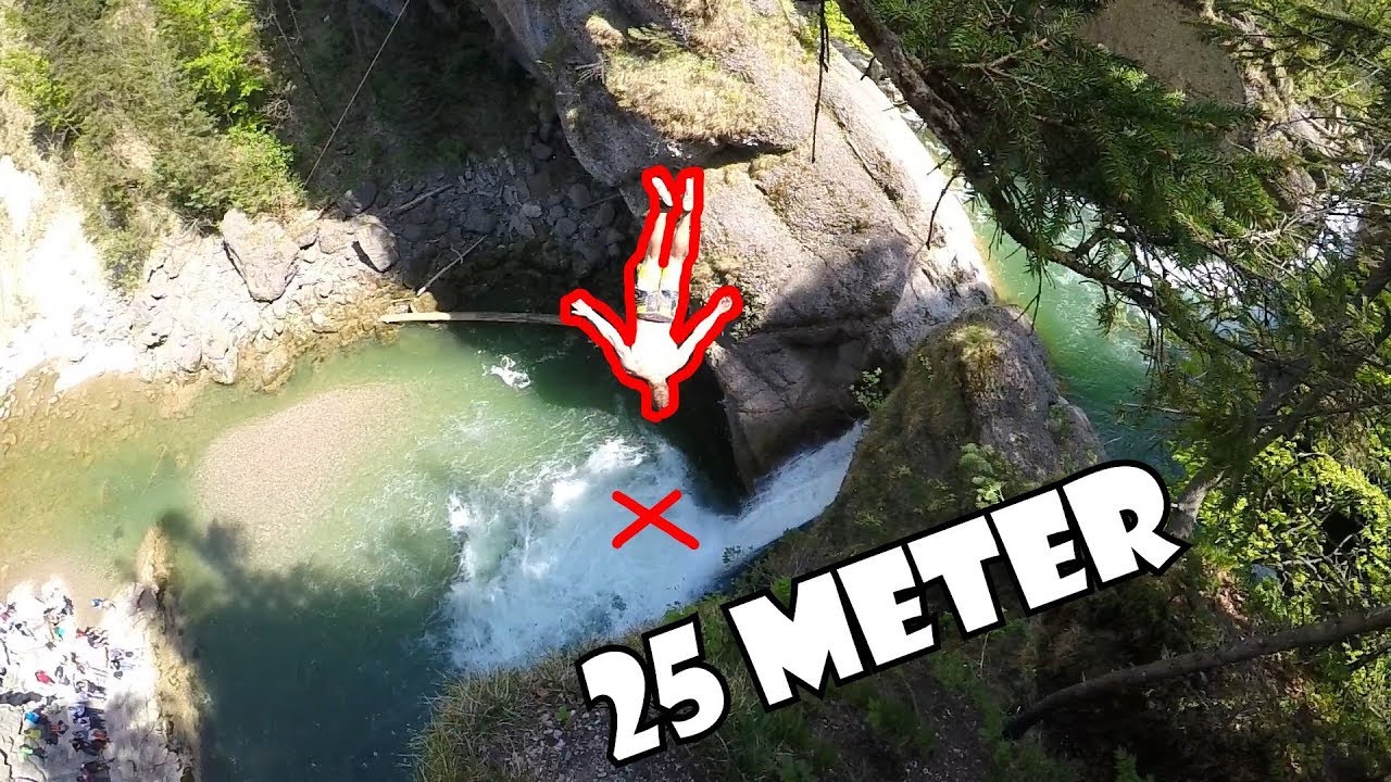 25 Meter Klippensprung // Buchenegger Wasserfälle Oberstaufen