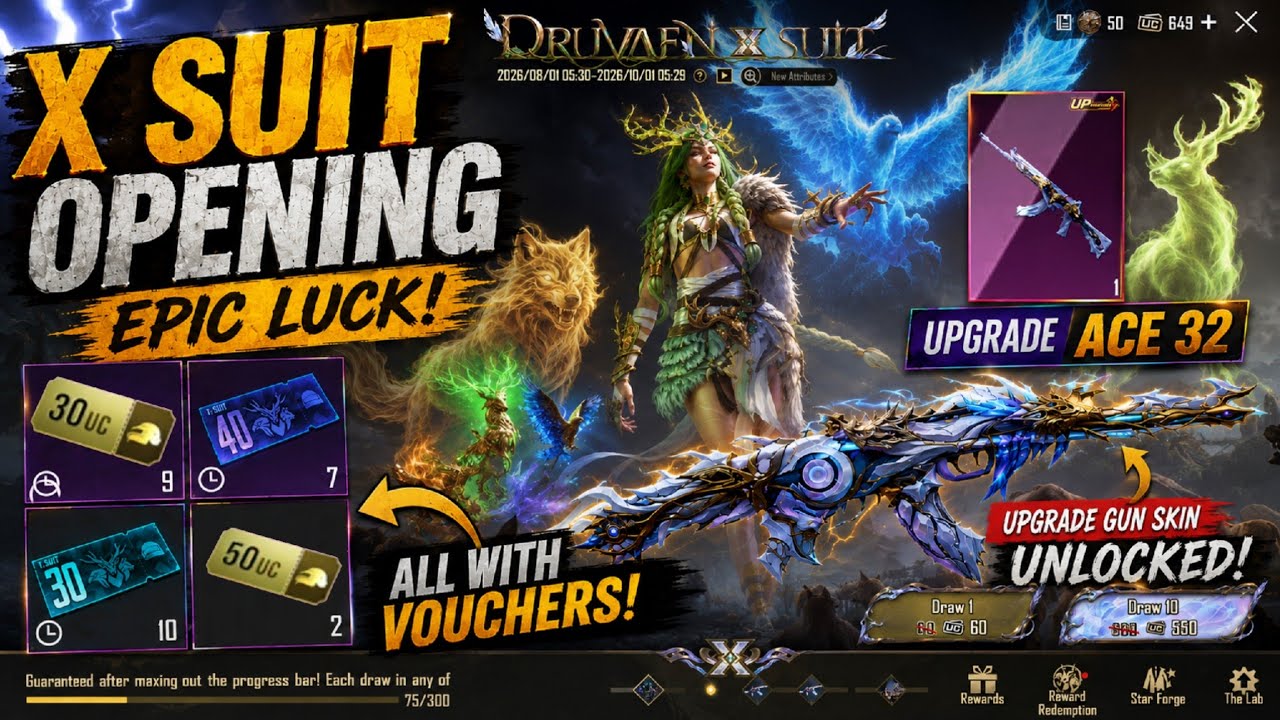 🔥 BGMI X-Suit Opening 😱 Prime Plus & Other Vouchers | X Suit Vouchers Opening | ACE32 Upgrade Skin