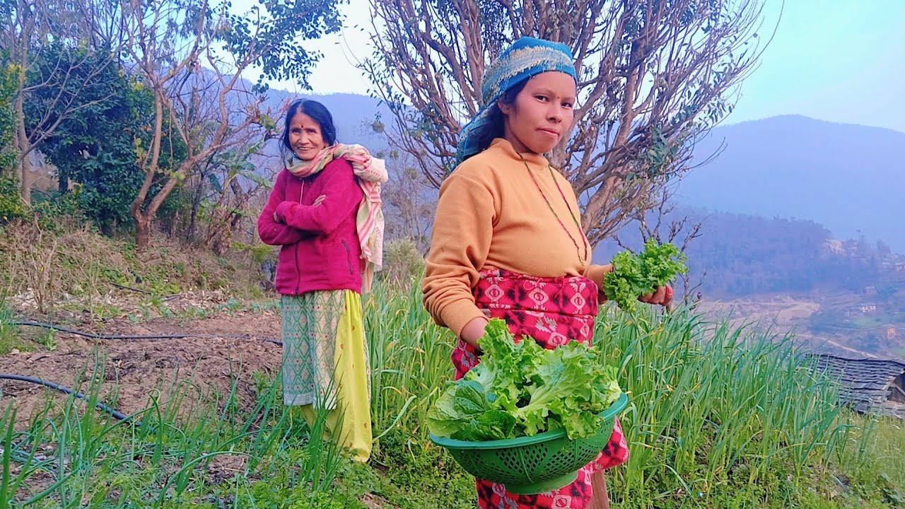 Peaceful Village Life and Organic Food | Nepali Village Daily Lifestyle