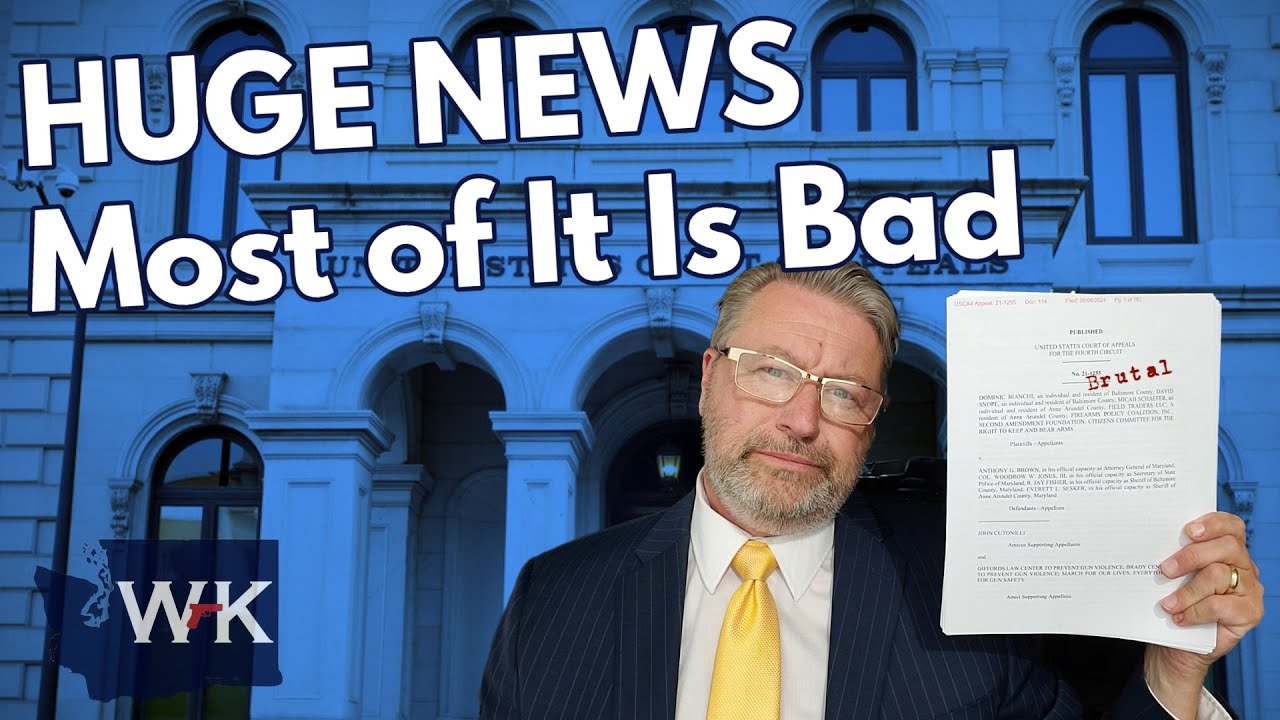 HUGE NEWS:  The 4th Circuit Upholds Maryland's Assault Weapon Ban